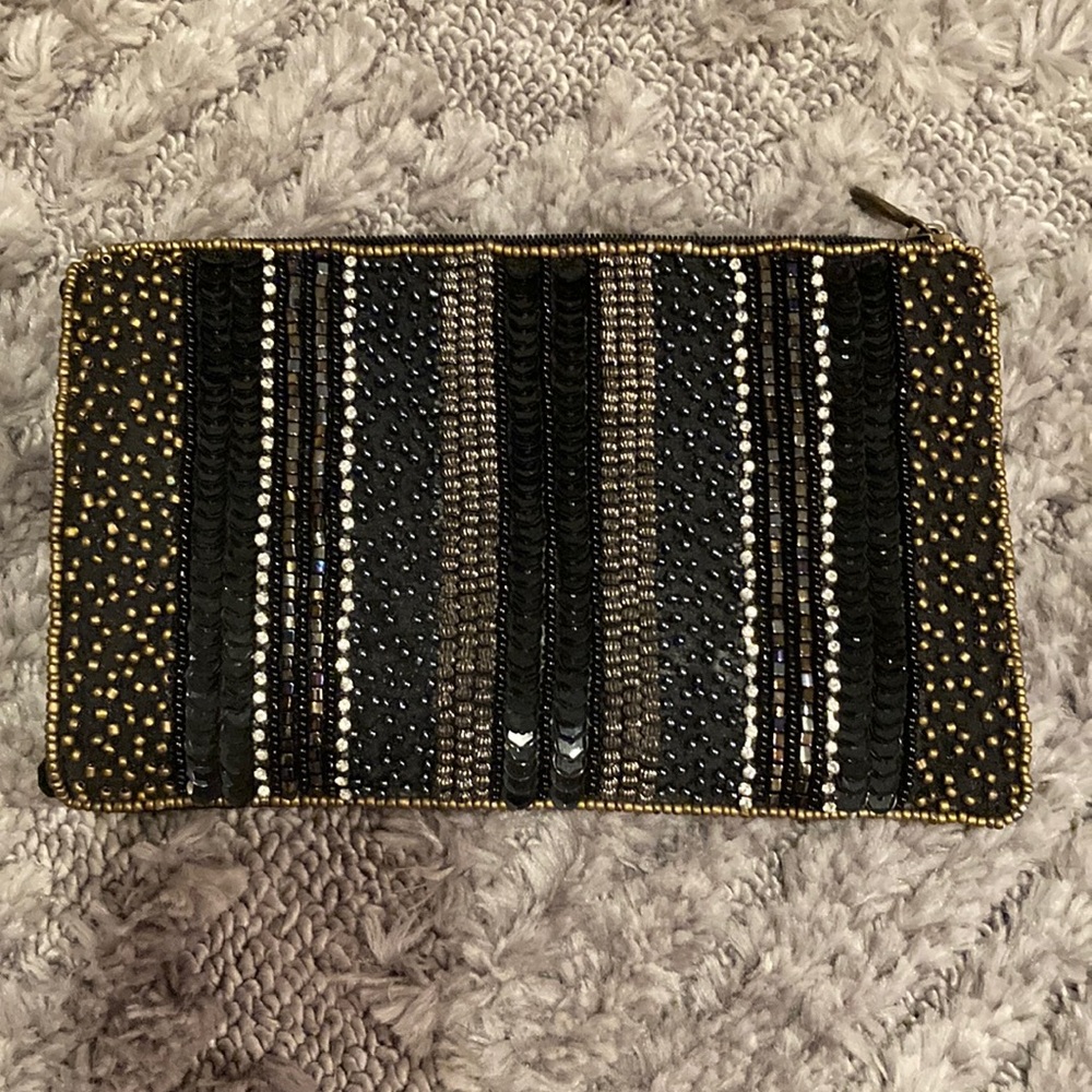 Beaded and sequined purse/clutch